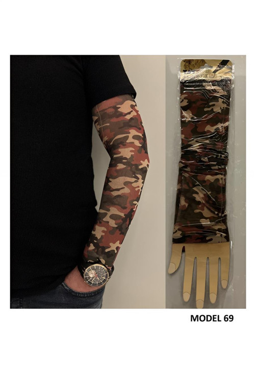 Giyilebilir Dövme Çift Kol 2 Adet Kol Çorap Dövmesi Sleeve tattoo Model69