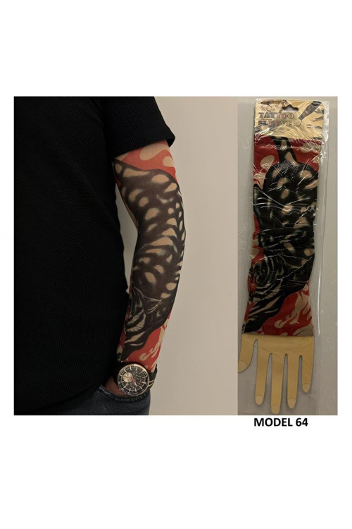 Giyilebilir Dövme Çift Kol 2 Adet Kol Çorap Dövmesi Sleeve tattoo Model64