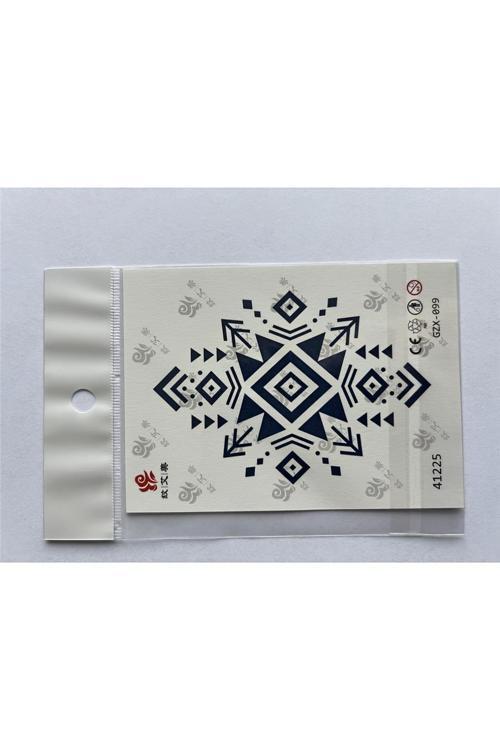 Motif Minimal 11x8 cm Yarı Kalıcı Geçici Dövme Yapıştırma Dövme
