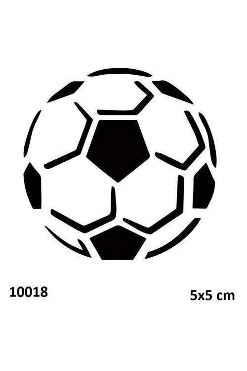 Futbol Topu Geçici Dövme Şablonu Stencil Kalıp