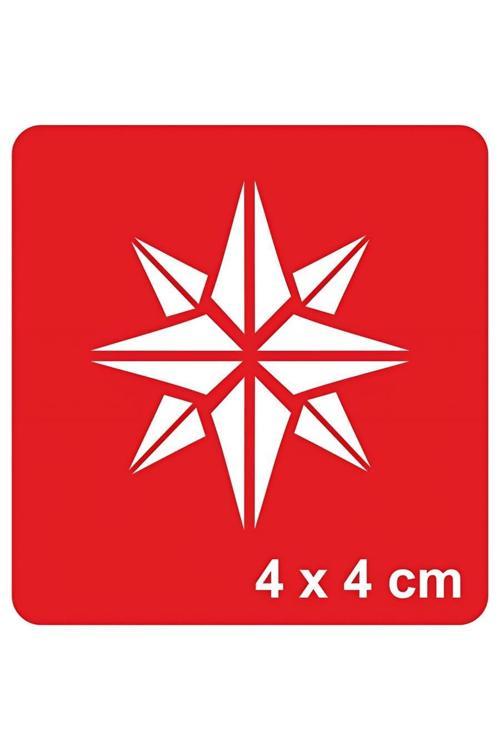 8 Köşeli Yıldız-Octagram Yıldız Tattoo Geçici Dövme Şablonları Kına Kalıpları