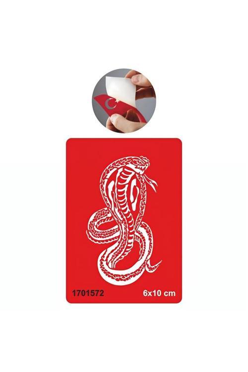Kobra Yılan Tattoo Geçici Dövme Şablonları Kına Kalıpları