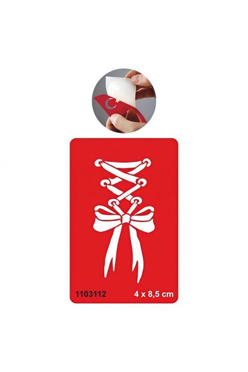 Romantik Fiyonk Tattoo Geçici Dövme Şablonları Kına Kalıpları