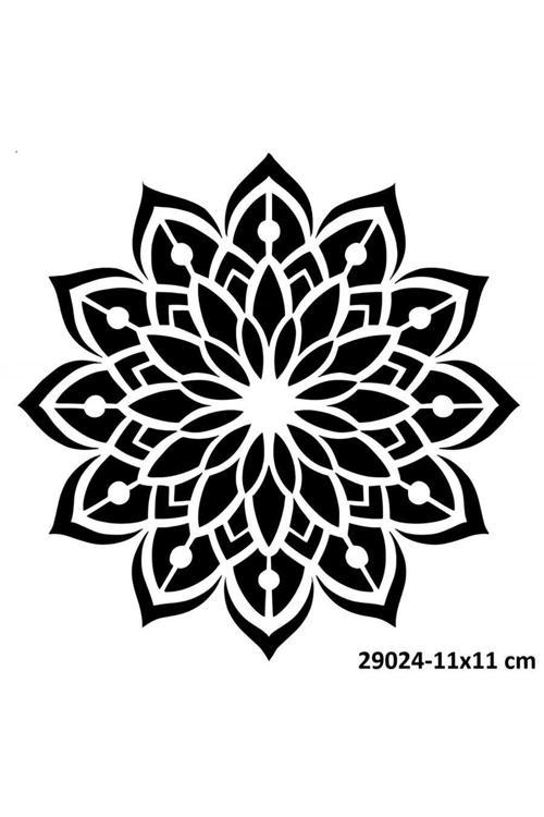 Sanatsal Mandala Geçici Dövme Kalıpları
