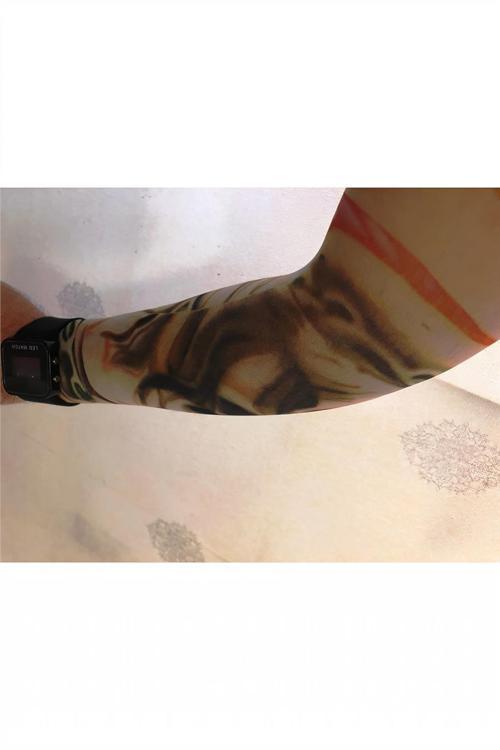 Çift Kol Giyilebilir Dövme Girdap Desenler Tattoo Sleeve