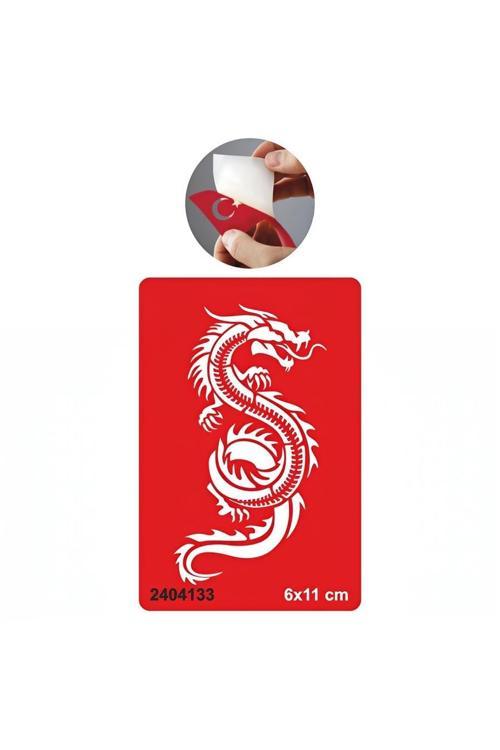 Anakonda Dragon Yılan Tattoo Geçici Dövme Şablonları Kına Kalıpları