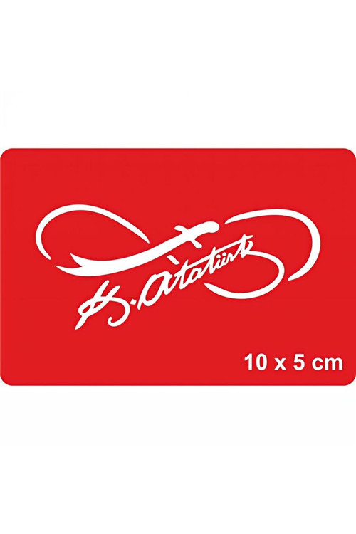 Atatürk İmzası-4 Tattoo Geçici Dövme Şablonları Kına Kalıpları