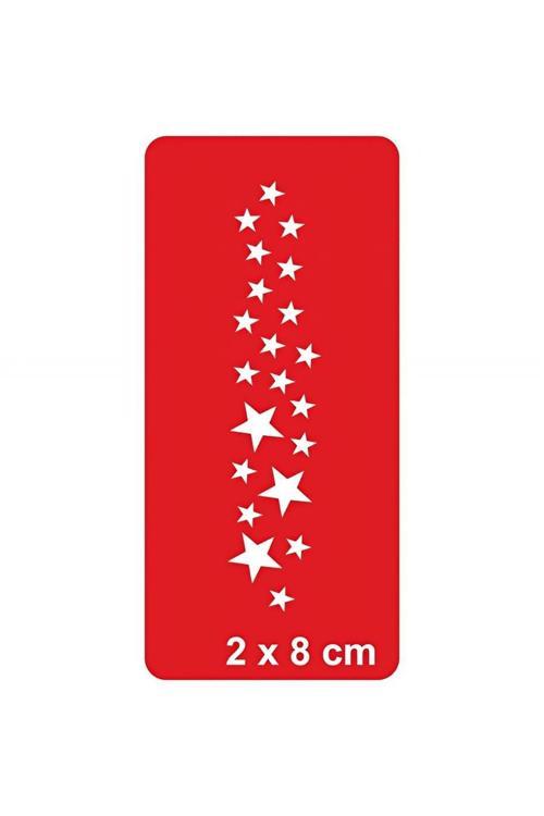 Yıldızlar Benek Benek Tattoo Geçici Dövme Şablonları Kına Kalıpları