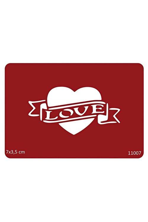 Love Kalp Geçici Dövme Deseni