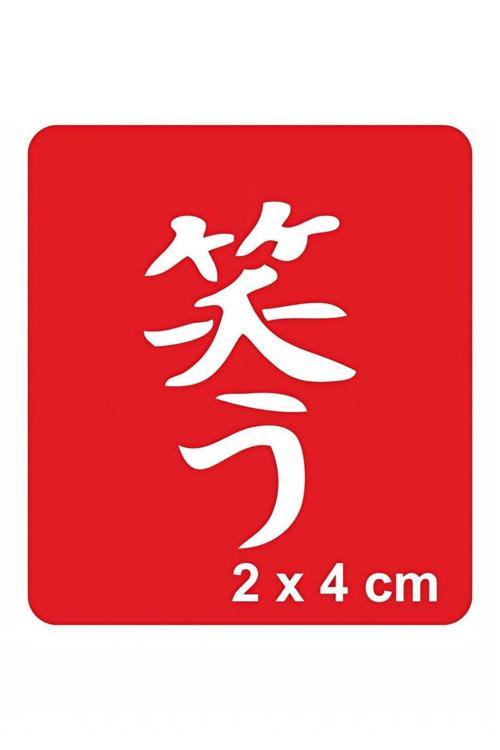 Gülmek Kanji Tattoo Geçici Dövme Şablonları Kına Kalıpları