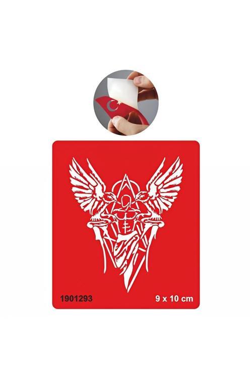 Omzunda Kuşlar Kanatlı Adam Tattoo Geçici Dövme Şablonları Kına Kalıpları