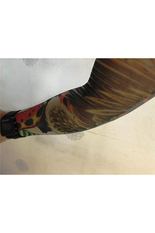 Çift Kol Giyilebilir Dövme Kartal Desenler Tattoo Sleeve