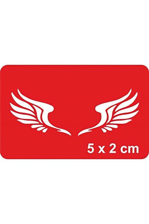 Yavru Kartal Kanatları Çizgisel Tattoo Geçici Dövme Şablonları Kına Kalıpları