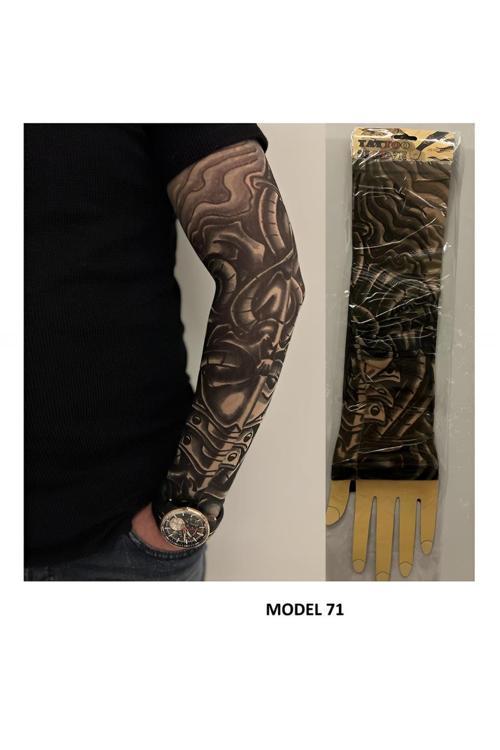 Giyilebilir Dövme Çift Kol 2 Adet Kol Çorap Dövmesi Sleeve tattoo Model71
