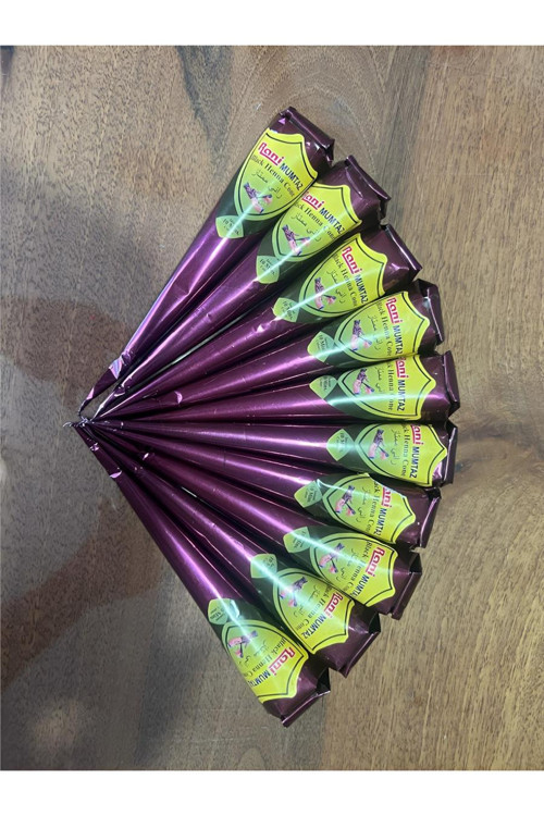Doğal Kına Rengi Jumbo boy 50 Gram 12 Koni Kına