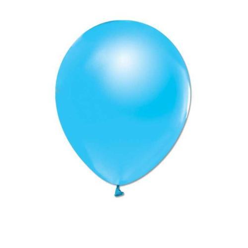 BALON METALİK DÜZ 10 İNC AÇIK MAVİ 100 ADET