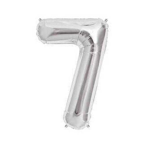 FOLYO BALON RAKAM 7 GÜMÜŞ 16 INC(40CM) 1 ADET