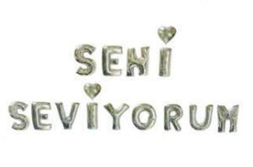 FOLYO BALON SENİ SEVİYORUM 16İN GÜMÜŞ 1 SET