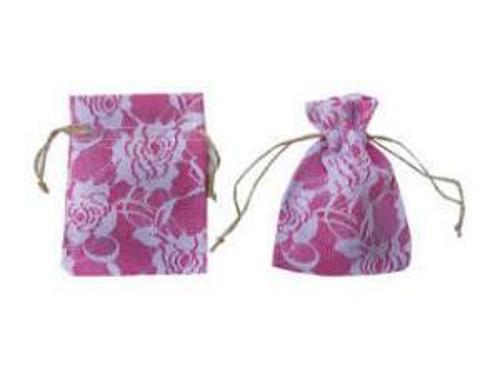 KESE ÇUVAL ÇİÇEKLİ  FUŞYA 12*17cm 10 ADET