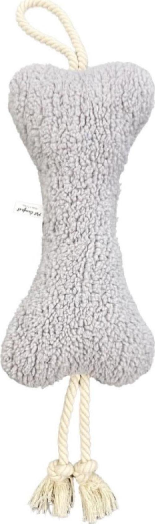 İpli Peluş Kemik Gri 30cm