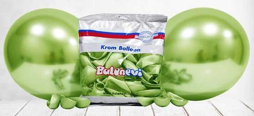 BALON KROM PARLAK 10 İNC AÇIK YEŞİL 50 ADET