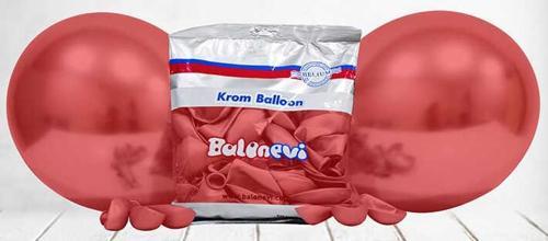 BALON KROM PARLAK 10 İNC KIRMIZI 50 ADET