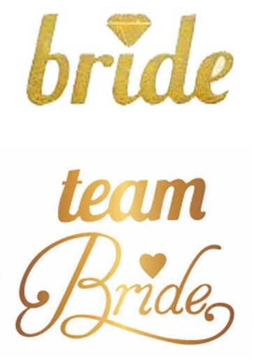 DÖVME TEAM BRIDE KALPLİ VARAKLI ALTIN 1 SET