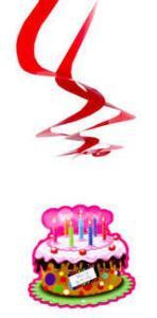 ORTA SÜS HAPPY BIRTHDAY 6'LI SET 1 PAKET