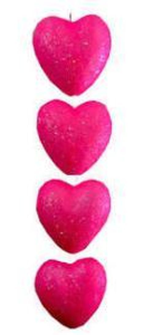 ORTA SÜS KALP SARKIK PEMBE 12 Lİ 1 SET 