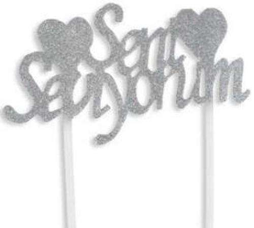 PASTA SÜSÜ SENİ SEVİYORUM GÜMÜŞ 1 ADET