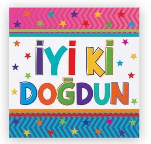 PEÇETE İYİKİ DOĞDUN FUNSTAR 33X33cm 16 ADET
