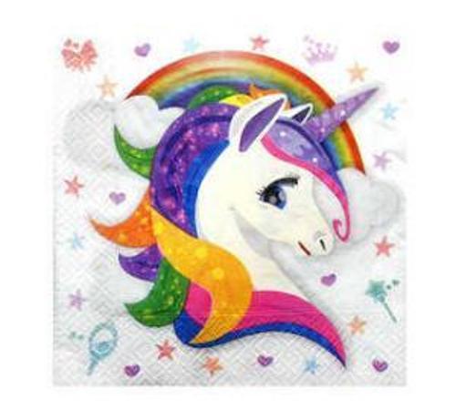 PEÇETE UNICORN 33X33cm 16 ADET