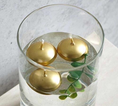 MUM TEALIGHT YÜZEN MUM ALTIN 9 ADET