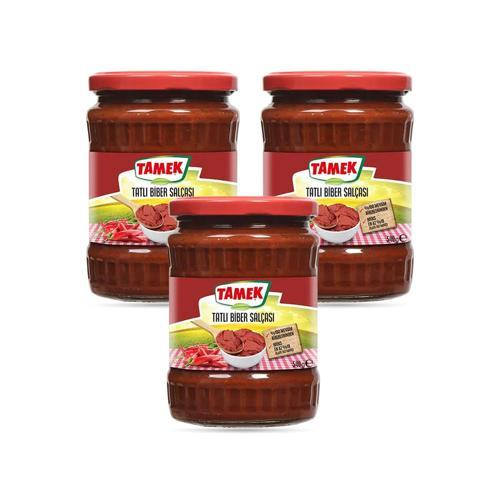 Biber Salçası Tatlı 540 gr Cam x 3 Adet