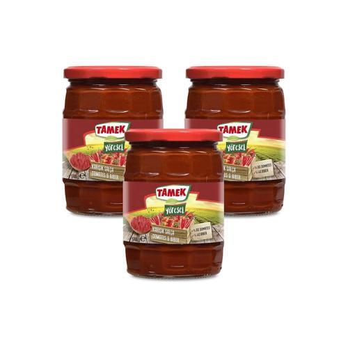 Domates&Biber Karışık Salça 540 gr Cam x 3 Adet