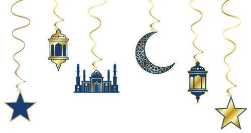 SÜS SARKIT RAMAZAN FİGÜR BÜYÜK VARAKLI 6'LI 1 SET