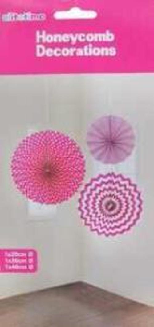 SÜS YELPAZE 3'LÜ SET FUŞYA 1 PAKET