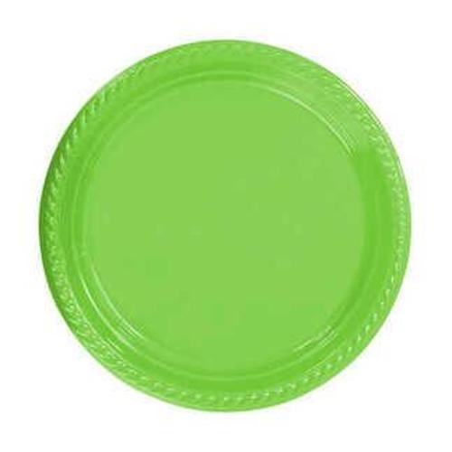 TABAK YUVARLAK 22 CM YEŞİL 25 ADET