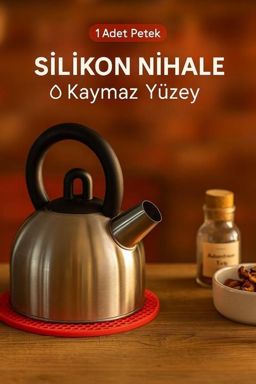 Kaymaz Tabanlı Isıya Dayanıklı Silikon Nihale – 18 cm