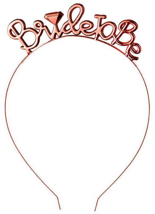 TAÇ BRIDE TO BE METAL ROSE GOLD 1 ADET