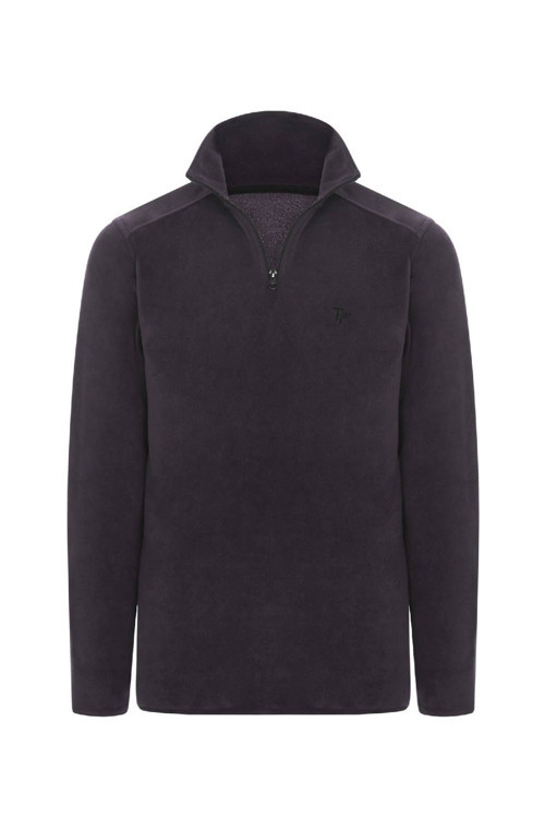 Antrasıt Polarline Erkek 1/4 Fermuar Sweatshirt