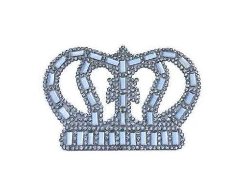 TAÇ ORTA ÜTÜ İLE YAPIŞAN 8x5,5cm (HOT-FIX) 21 ADET