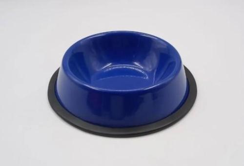 Mavi Çelik Kedi Köpek Mama-Su Kabı 16 Cm