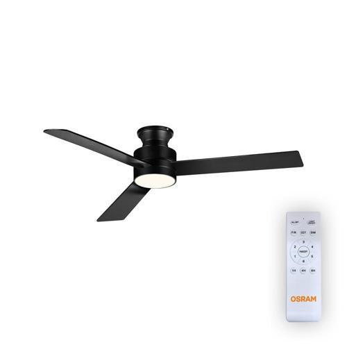 Ceiling Blade Fan 18W 3 Kanatlı Siyah Kumandalı Tavan Vantilatörü