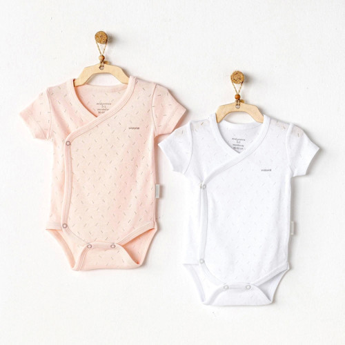 Ac25555 Jacquard Basic 2'li Zıbın Body Pink White