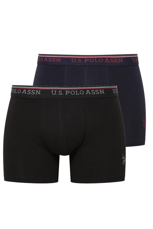 - Erkek Modal Siyah - Lacivert 2 Li Boxer