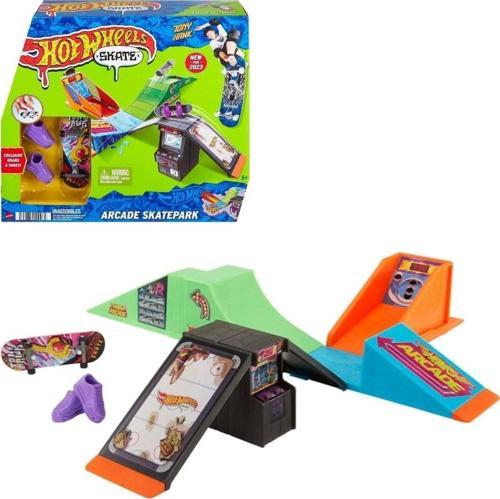 Hot Wheels Skate Parmak Kaykay Macerasına Başlangıç Setleri Eğlenceli Kaykay Parkı