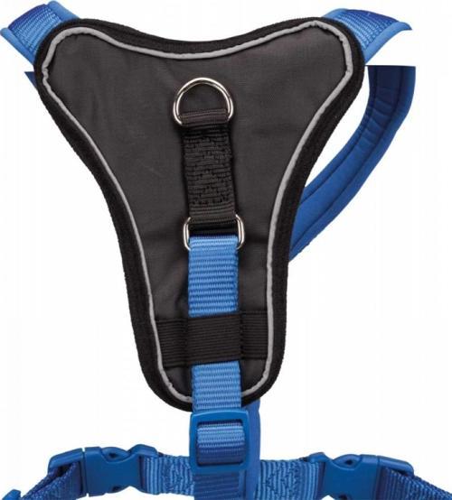 Köpek Premium Göğüs Tasması XL-XXL 95-120cm 25mm Mavi