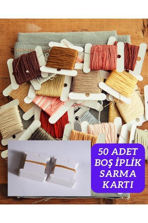 iplik Sarma Kartı 50 Adet Muline Karton iplik Sarma Kartı