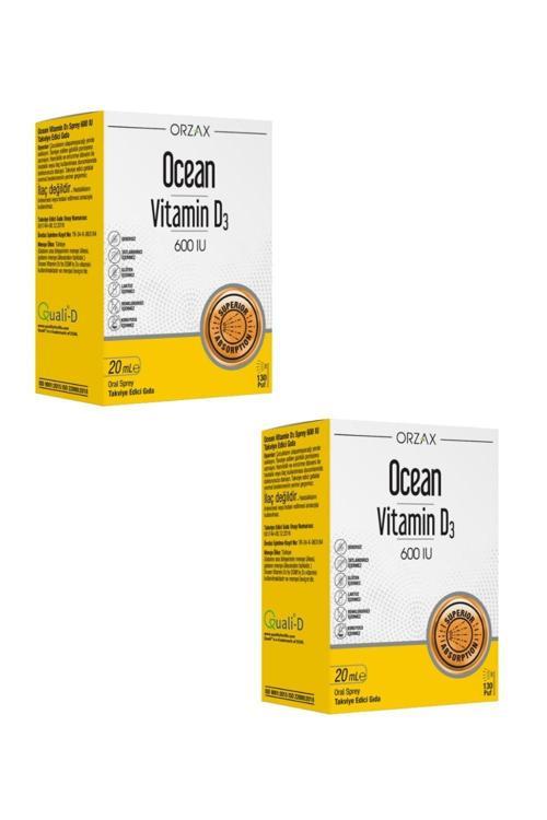 Vitamin D3 600IU Sprey 20 ml x 2 Adet